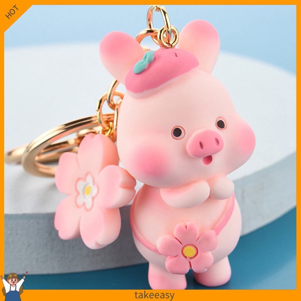 Móc khóa hình chú heo con xinh xắn dễ thương