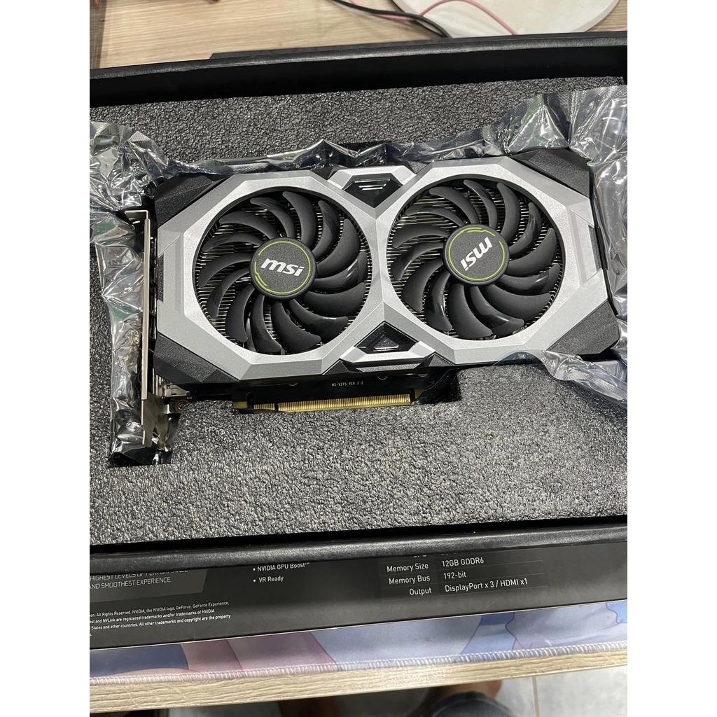 Card màn hình MSI GeForce RTX 2060 VENTUS 12G OC 12GB GDDR6