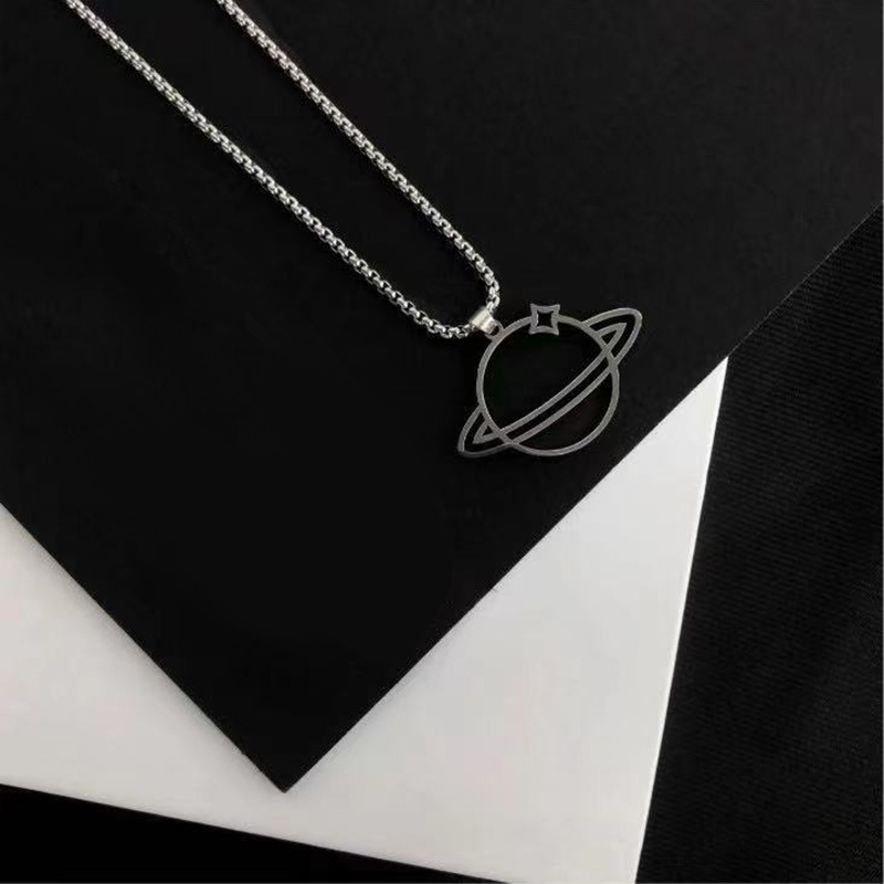 Vòng cổ Thép Không Gỉ Phong Cách Hàn Quốc Cho Nam Nữ