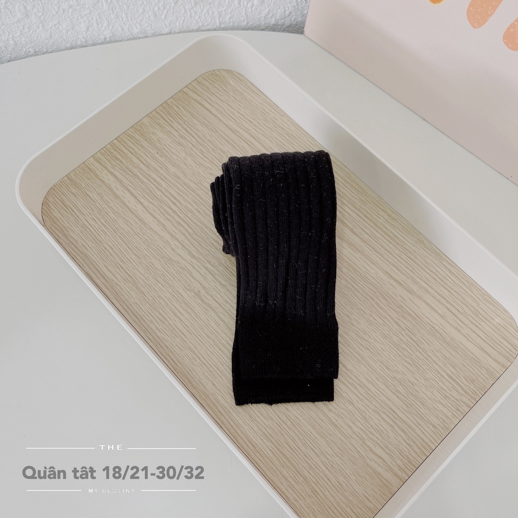 Quần legging trơn bé gái hàng quảng châu, quần tất len trơn màu xinh xắn cho bé