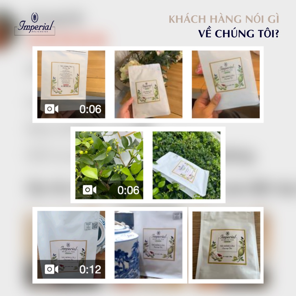 Quà tặng sức khoẻ trà mãng cầu Imperial Delicacies gói zip tiện dụng 100g