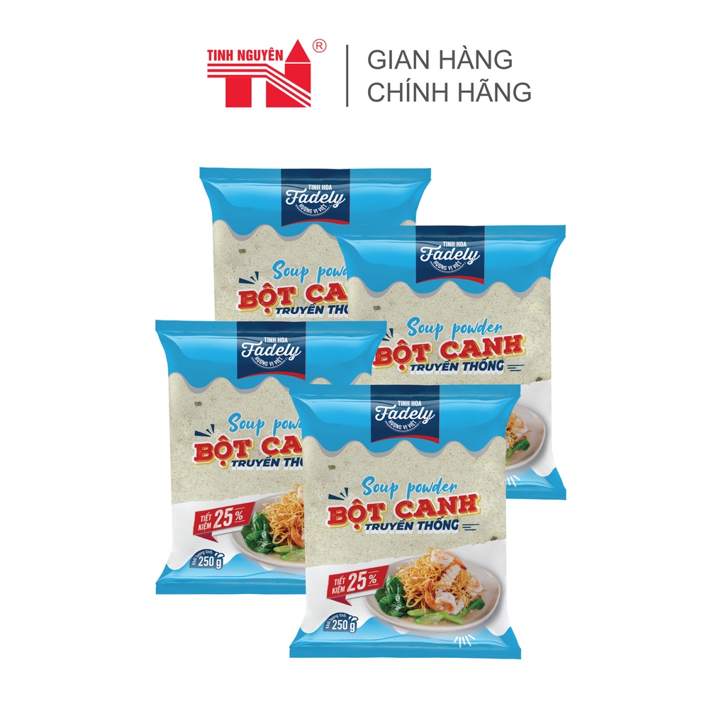 Combo 4 gói Bột Canh Fadely (250gx4gói)