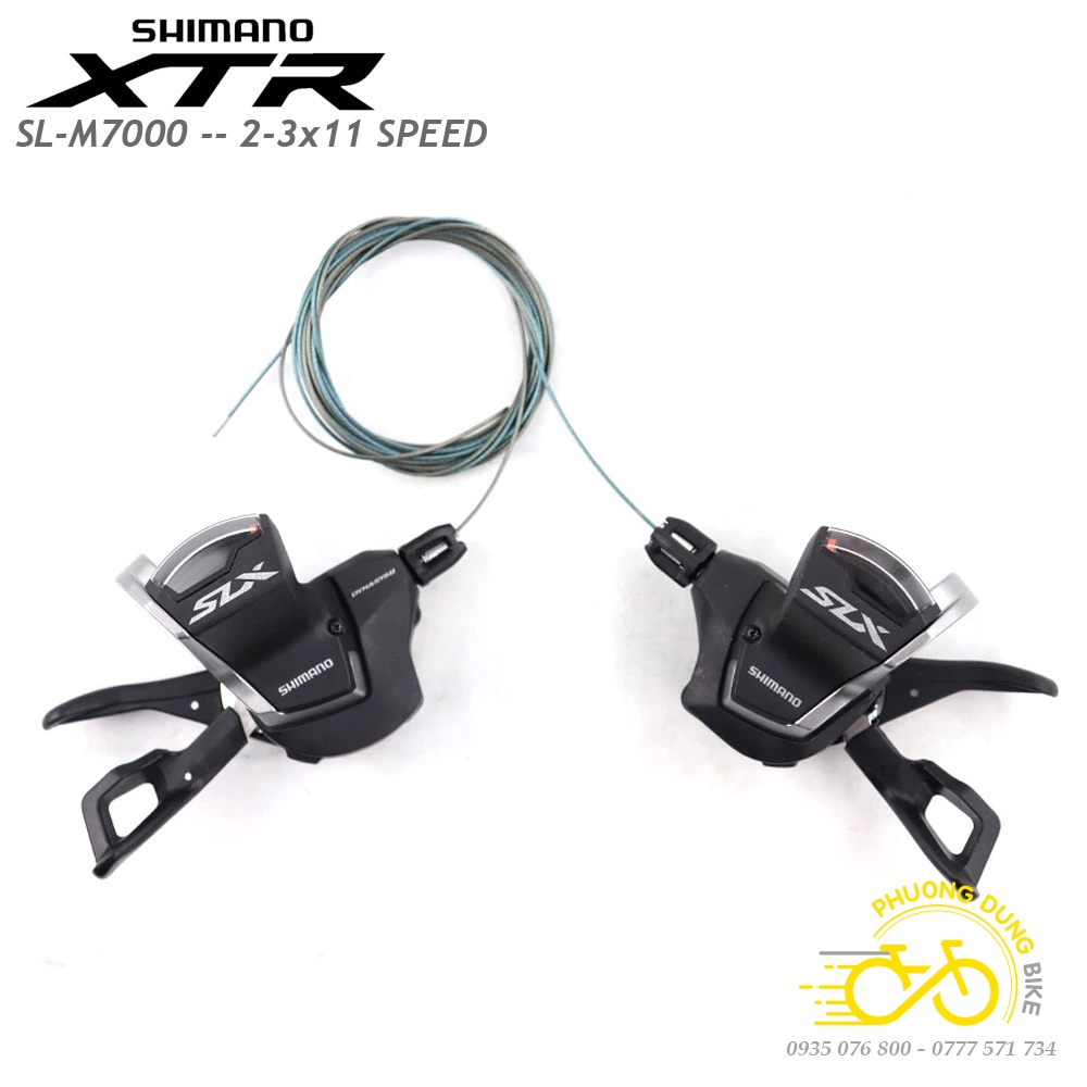 Tay đề bấm xả xe đạp SHIMANO XTR SL M7000 2/3x11 Speed - Hàng Chính Hãng