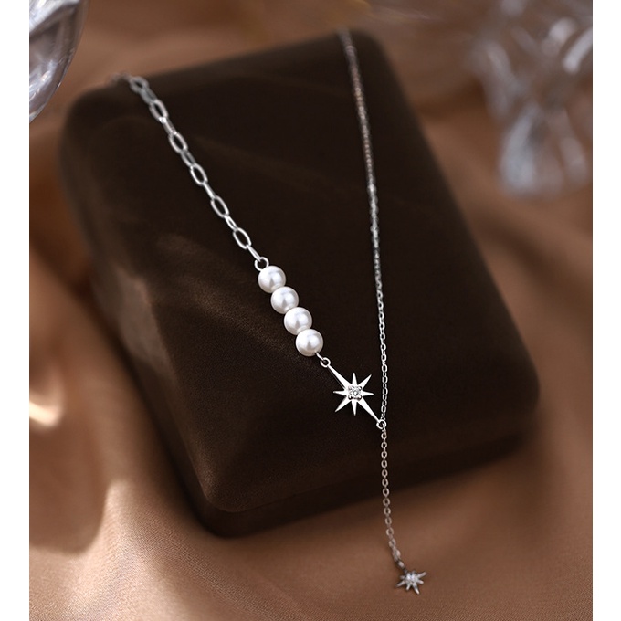 Vòng cổ HợP Kim ĐíNh NgọC Trai Giả Sang TrọNg