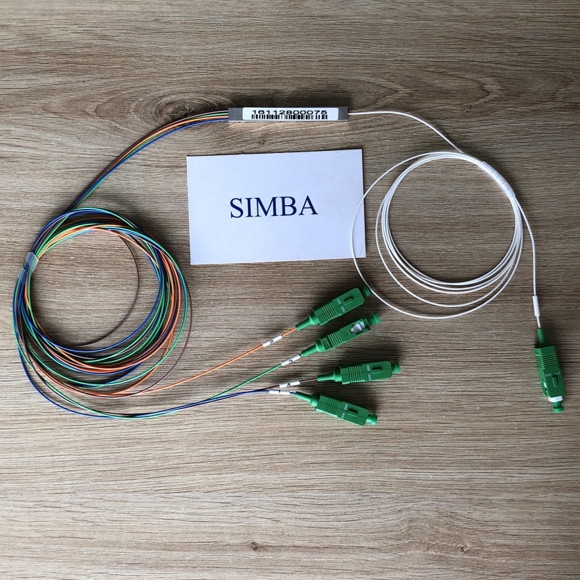 1 Bộ chia quang 1x4 ngõ Optical Splitter dạng TUBE, Chia quang 1x4 TUBE  chất lượng cao