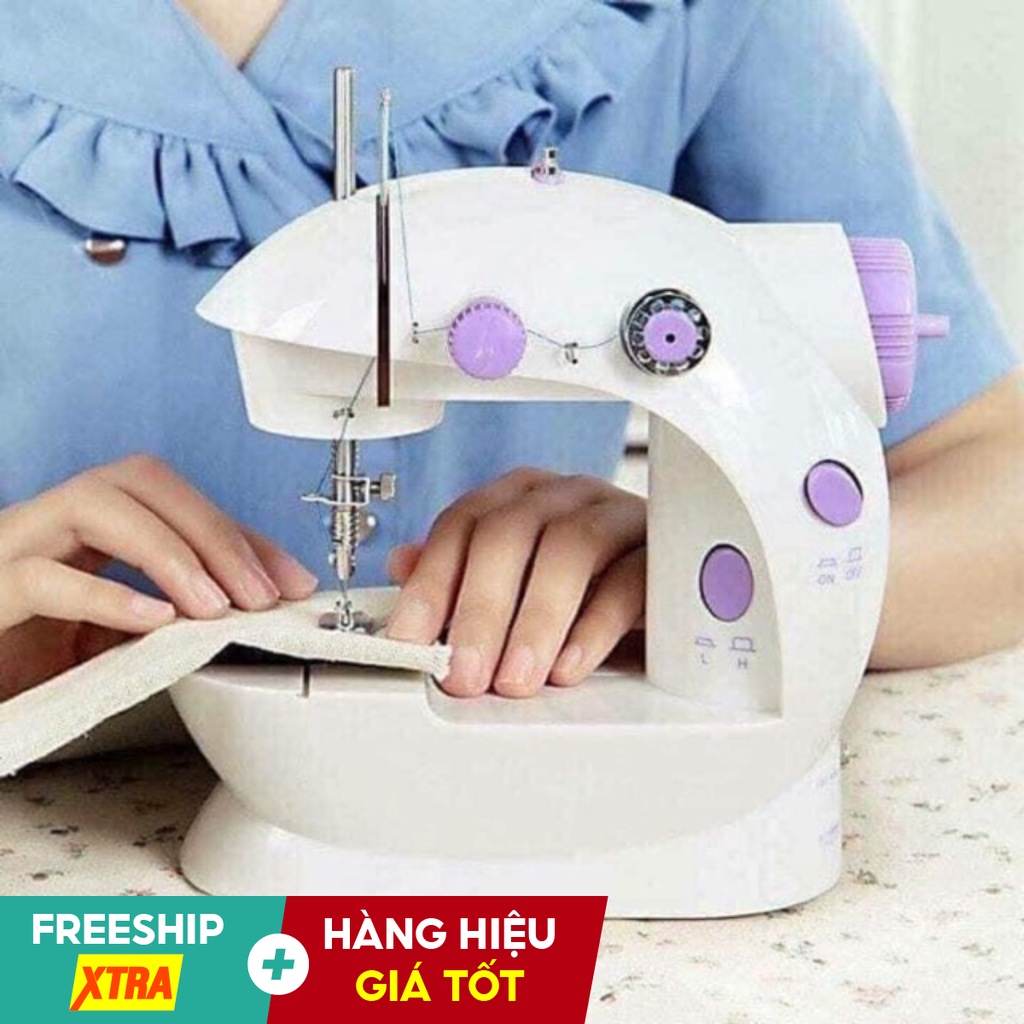 Máy May Để Bàn Mini Có Đèn Led , Máy Khâu Gia Đình Nhỏ Gọn