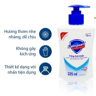Nước rửa tay Safeguard trắng tinh khiết 225ml