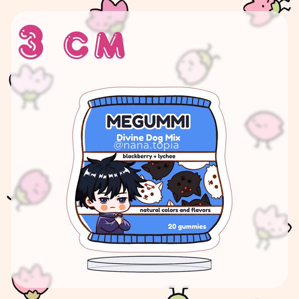 ( 3CM ) Mô hình Standee JUJUTSU KAISEN Chú thuật hồi chiến ver HỘP THỰC PHẨM anime mô hình chibi mica arcylic trưng bày