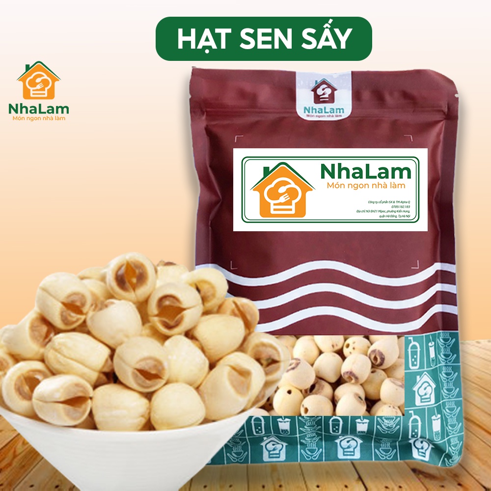 Hạt Sen Sấy Khô Nấu Chè Thơm Ngon, Bổ Dưỡng NHALAMFOOD