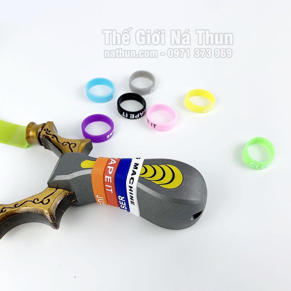 Vòng cao su co dãn silicon chống trơn trượt cho Ná cao su, chống bám mồ hôi