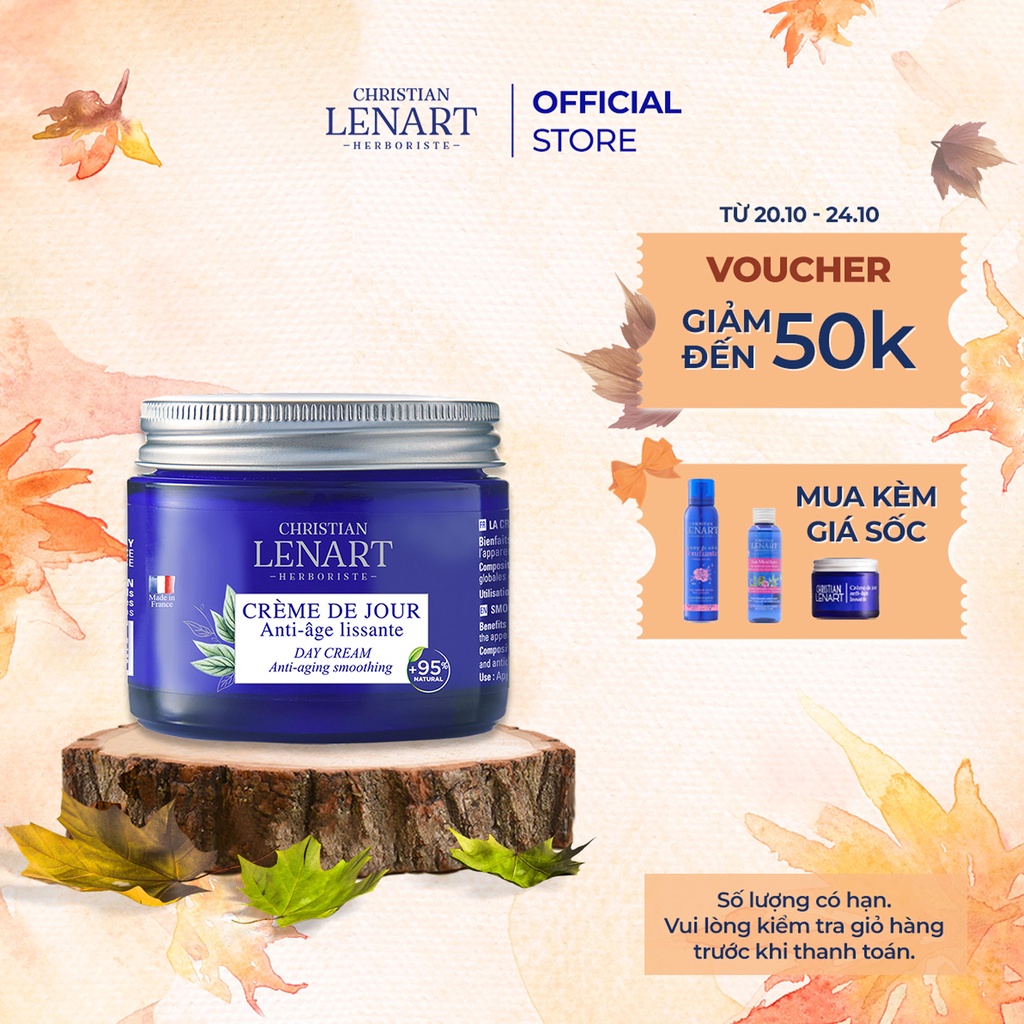 Kem Dưỡng Cấp Ẩm Bảo Vệ Da Ban Ngày - Christian Lenart Crème Anti- Age Lissante Jour 60ml