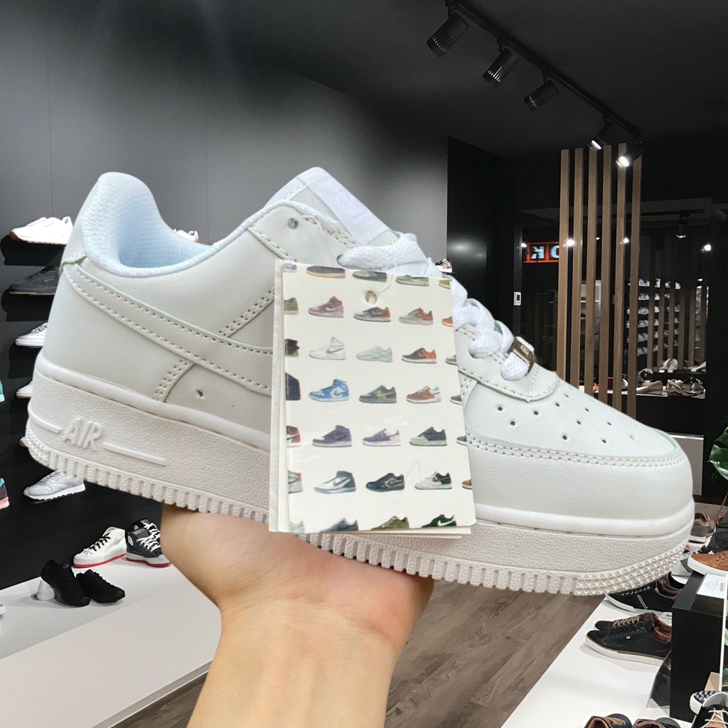 Giày_Nike Trắng , Giày_Nike Air Force 1 Trắng Cao Cấp Full Size Nam Nữ Hot Trend Full Box BILL