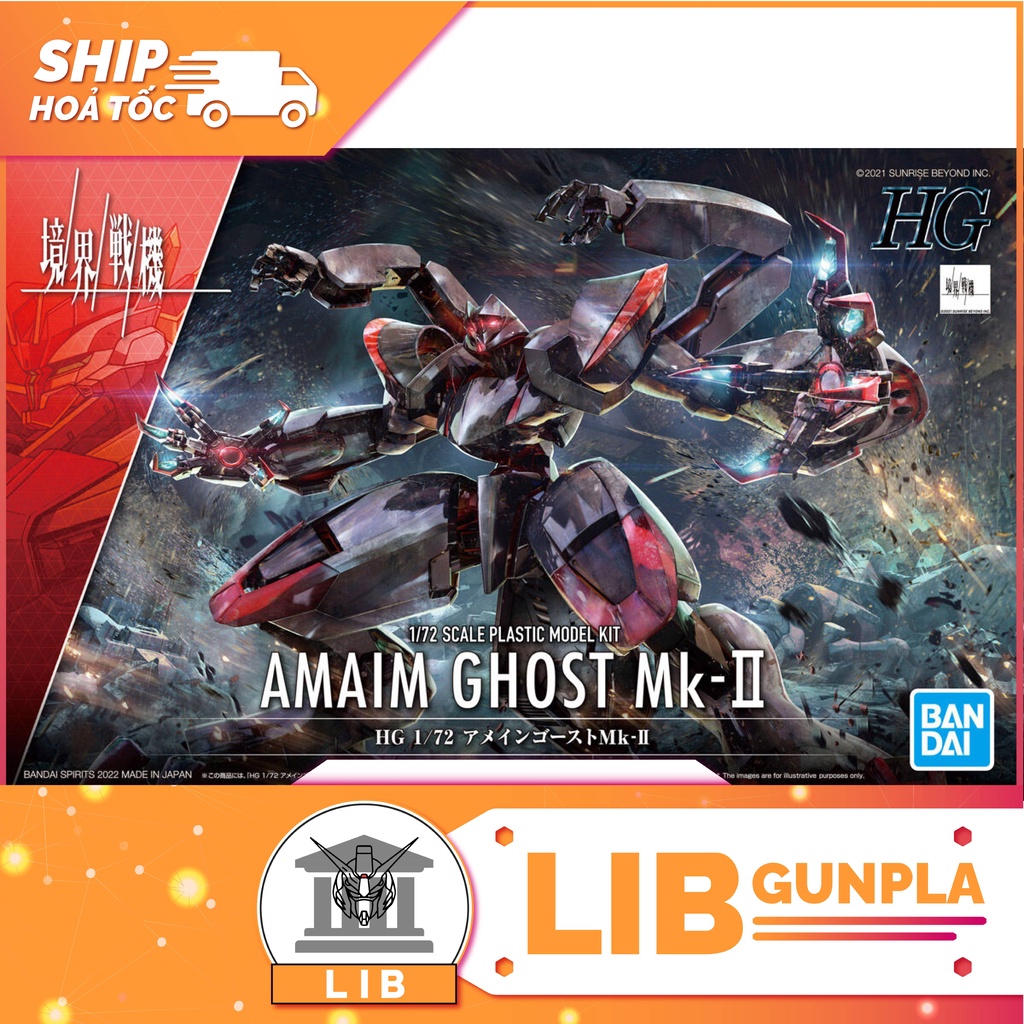 Mô hình lắp ráp Bandai HG Kyoukai Senki Amaim Ghost Mk 2 (P-Bandai)