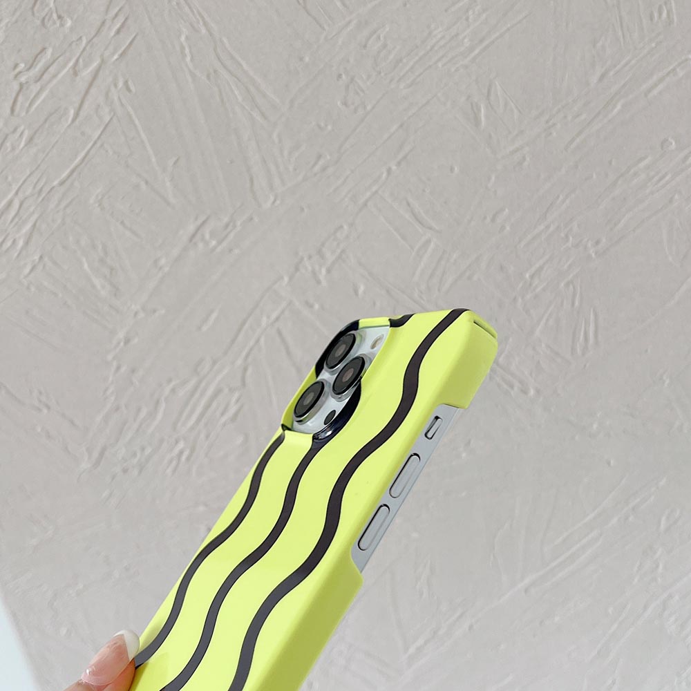 Ốp Điện Thoại Cứng Họa Tiết Lượn Sóng Cho iPhone 11 11ProMax 12 12Pro 12ProMax 13 13Pro 13ProMax 14 14Pro 14Plus 14ProMax