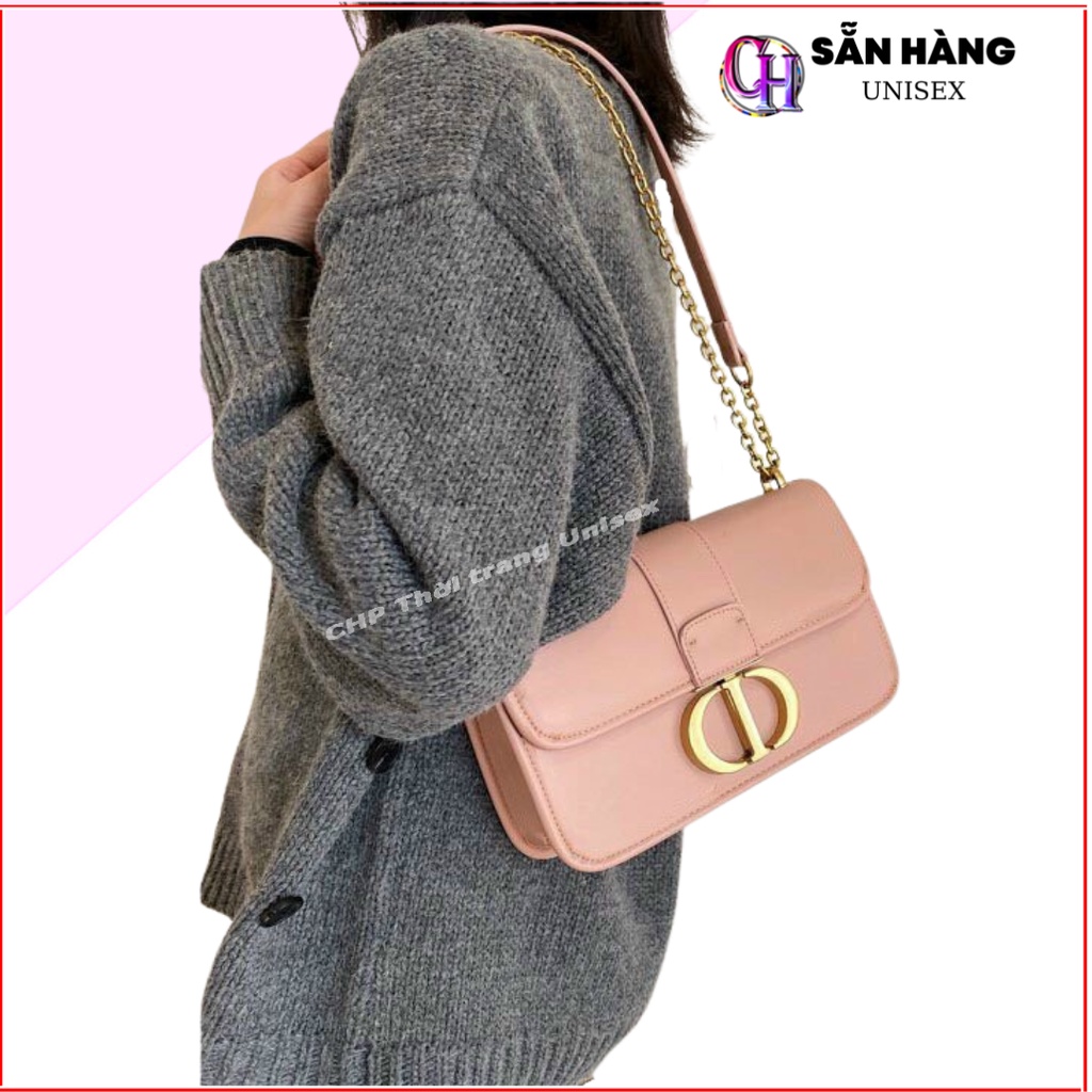 Túi đeo chéo nữ, Túi đeo vai quai da mix xích tag chữ D siêu xinh SL