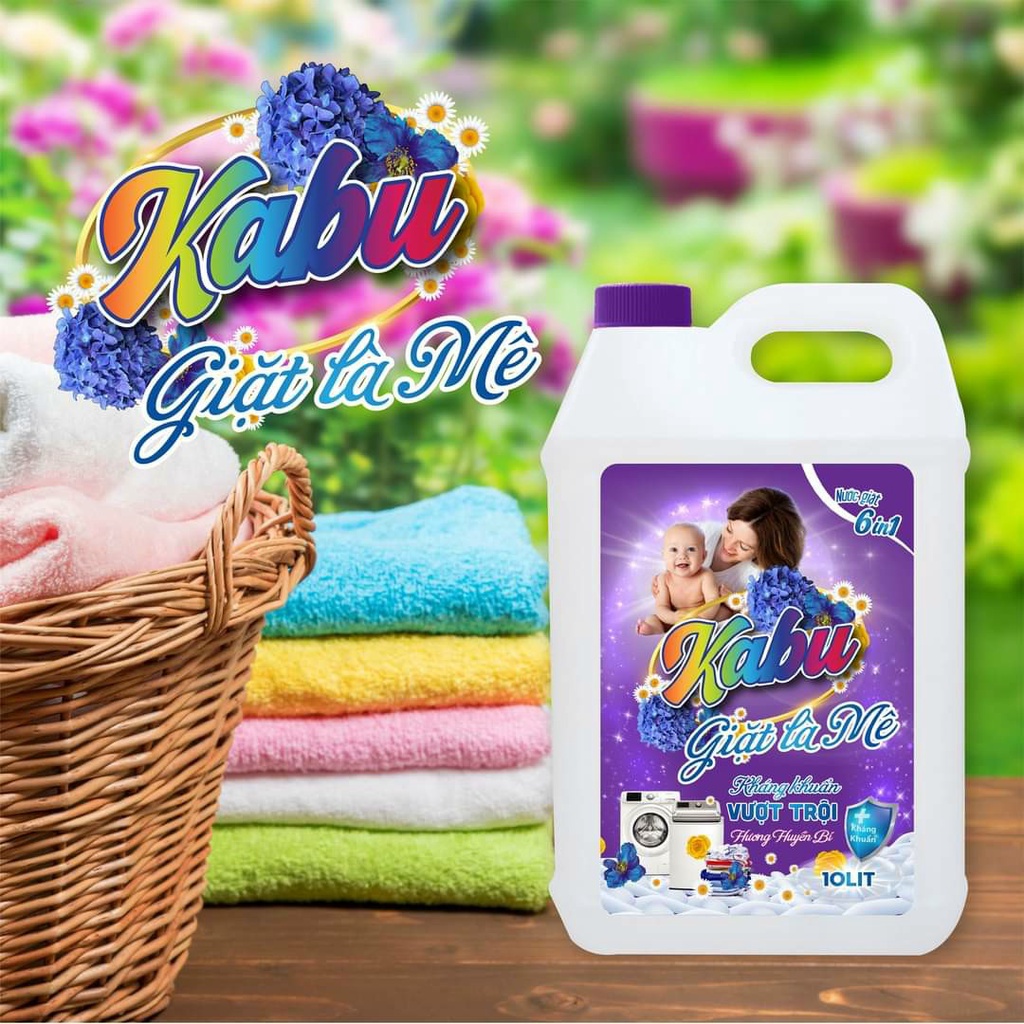 Nước giặt đậm đặc Kabu Tím hương huyền bí 10 Lít