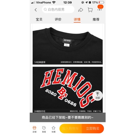 Áo sweater nelly heybig sale (có sẵn) hemios bf