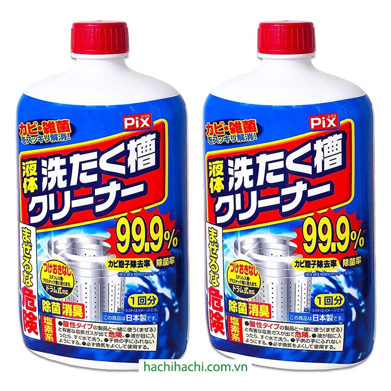 Chất tẩy rửa lồng máy giặt Lion Pix 550g - Hachi Hachi Japan Shop