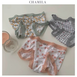 Quần lót nữ thun lạnh cao cấp CHAMILA quần chip nữ kháng khuẩn Hoa quả
