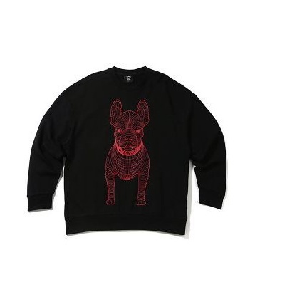 Lifework Áo sweatshirt Chui Đầu Hình Cún Đứng Cho Cặp Đôi Mẫu Mới