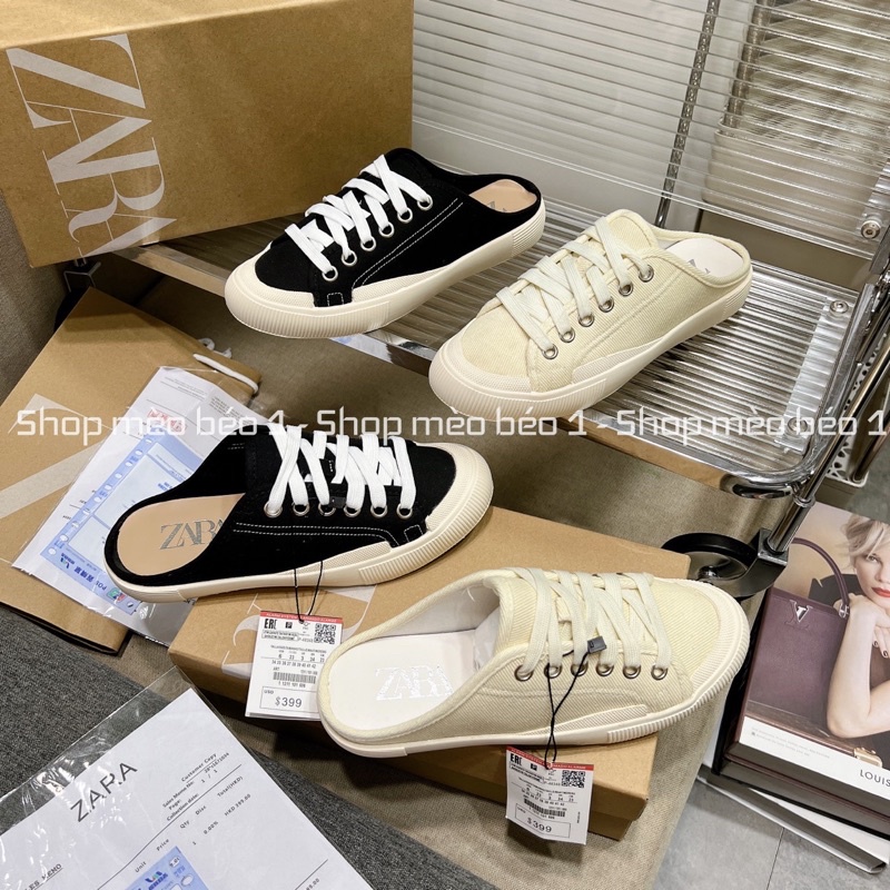 Sục thể thao zara viền chỉ xuất dư fullbox tag mác