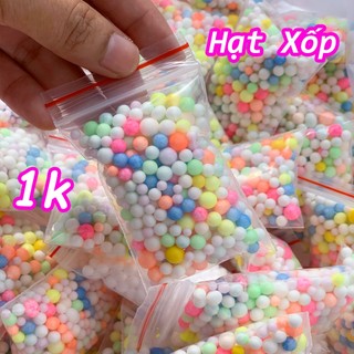 Hạt xốp màu dùng để hộp quà, làm Slime👍Siêu đẹp, Hạt tròn, Màu đẹp