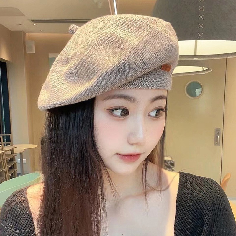 Mũ Beret Da Phong Cách Hàn Quốc Ngọt Ngào Cho Nữ