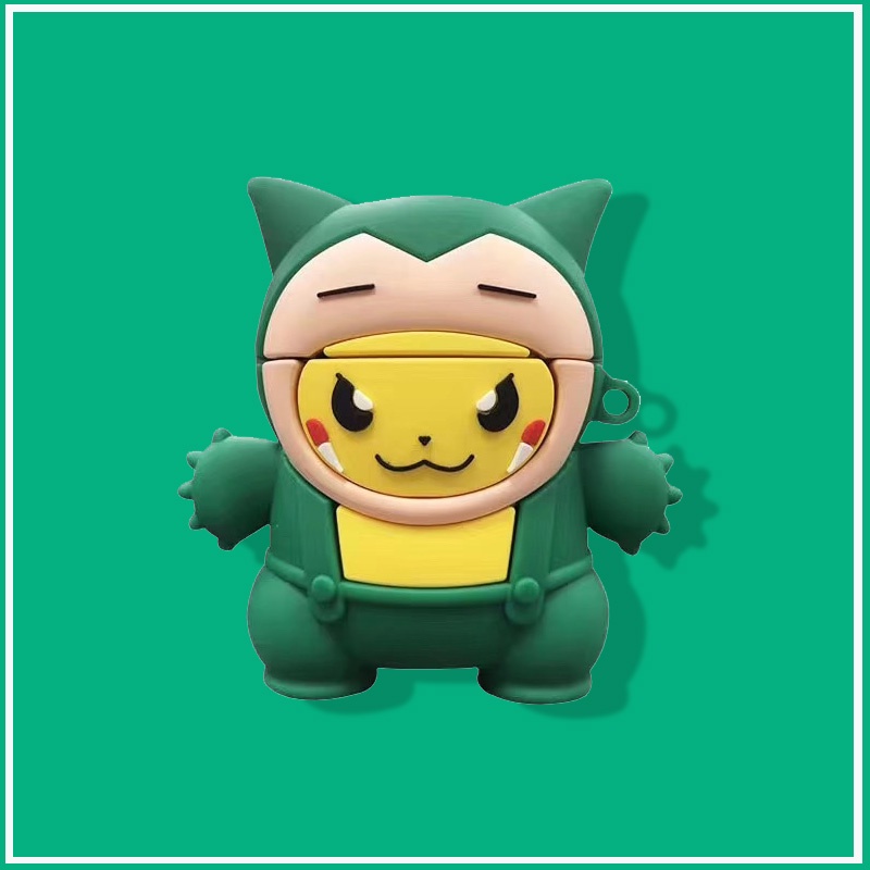 Vỏ Bảo Vệ Hộp Sạc Tai Nghe Airpods Pro 2 3 1 Bằng Silicon Họa Tiết Hoạt Hình Pikachu Pokemon Dễ Thương
