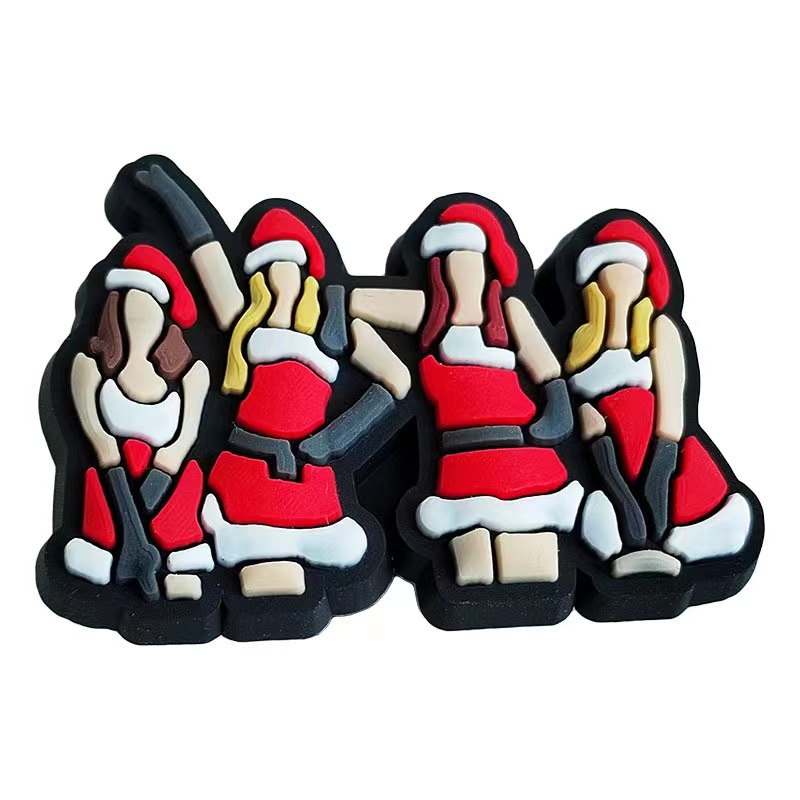 Phụ Kiện Trang Trí Giày Dép Có Thể Tháo Rời Hình Cô Gái Bad girl Croc Pin Jibz DIY Thích Hợp Làm Quà Tặng Cho Trẻ Em