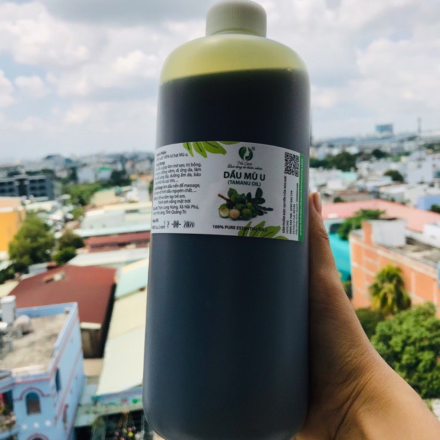 Dầu Mù U Xanh Nguyên Chất 1 Lít ( nhà làm)