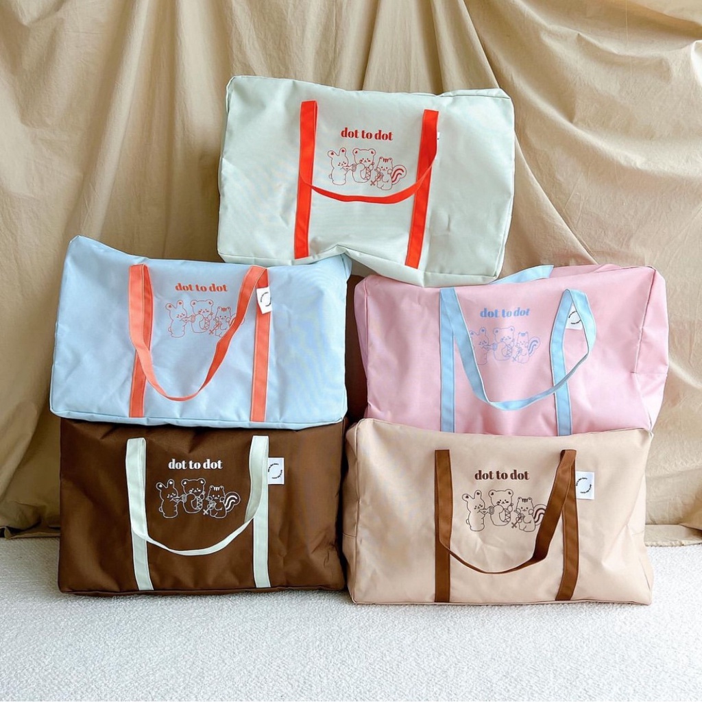 Túi Đựng Chăn Mền / Hành Lý Cỡ Lớn Kiểu Hàn Quốc Tiện Dụng