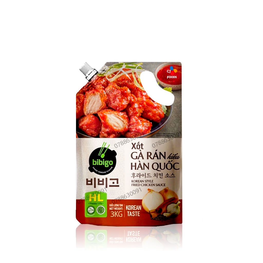 Xốt Gà Rán Hàn Quốc Bibigo bịch 3kg