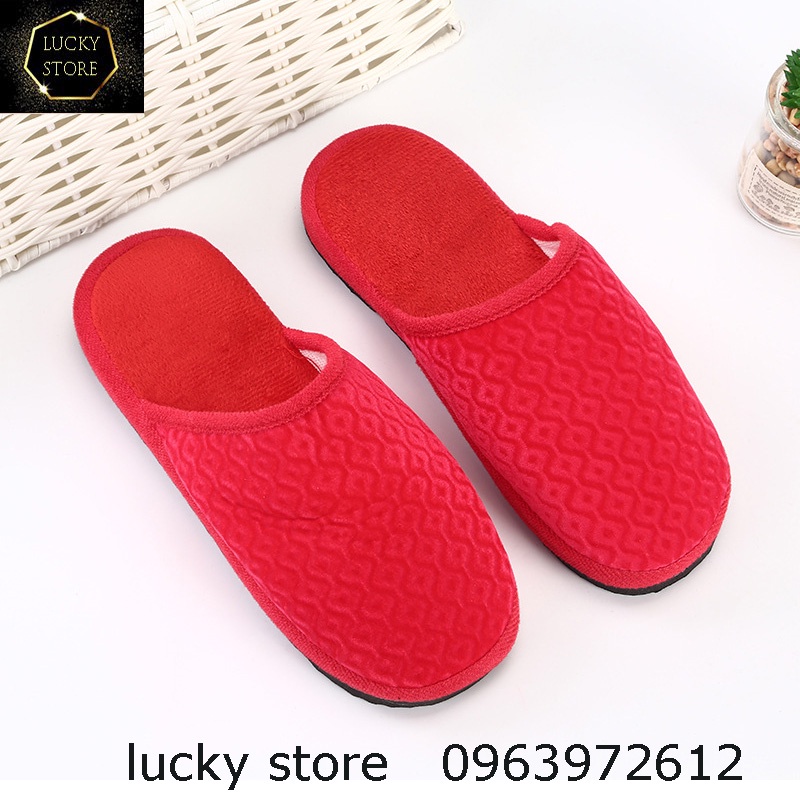 Dép Bông Nữ, Dép Bông Đi Trong Nhà Ấm Áp Đôi Chân Trong Mùa Đông