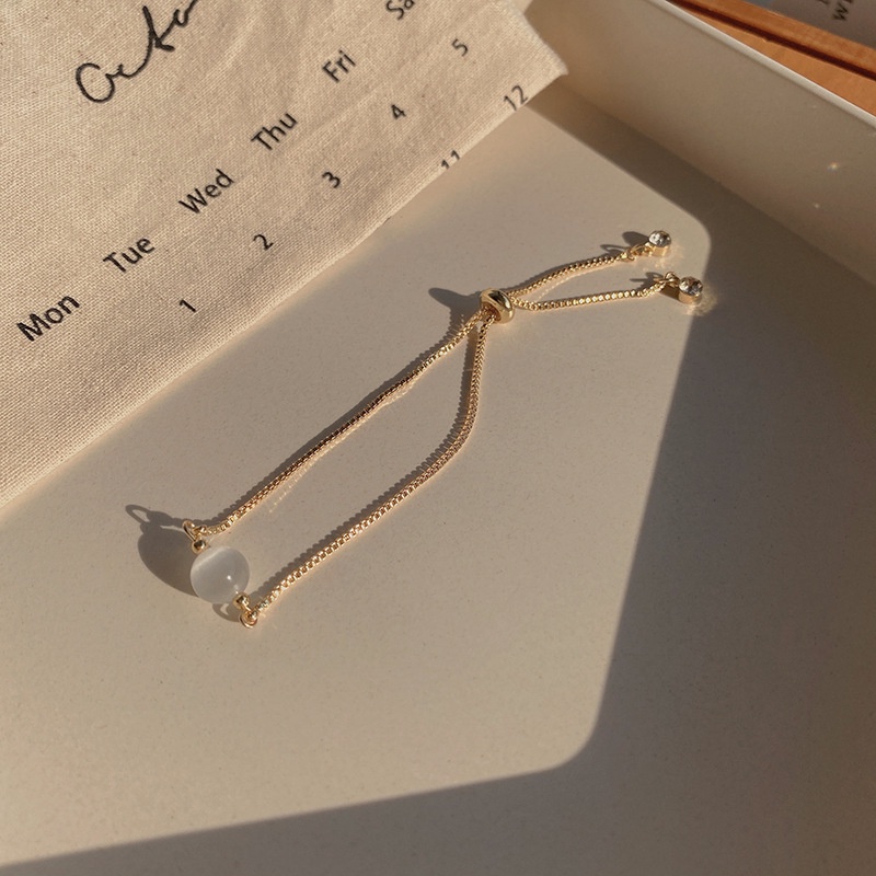 Vòng Tay Hợp Kim Đính Đá Opal Nhân Tạo Thời Trang Cho Nữ