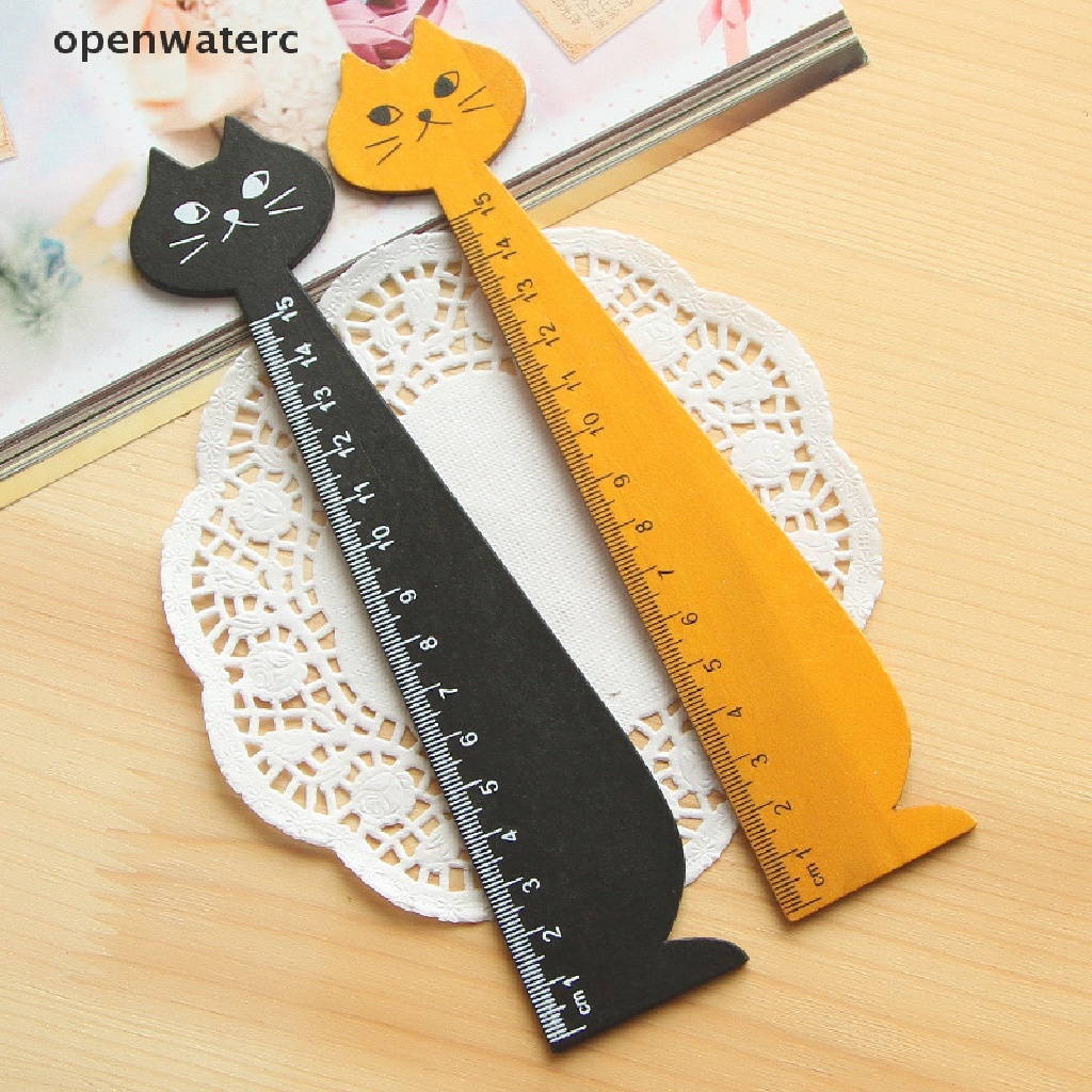 1 Thước Gỗ Hình Mèo Kitty Dễ Thương