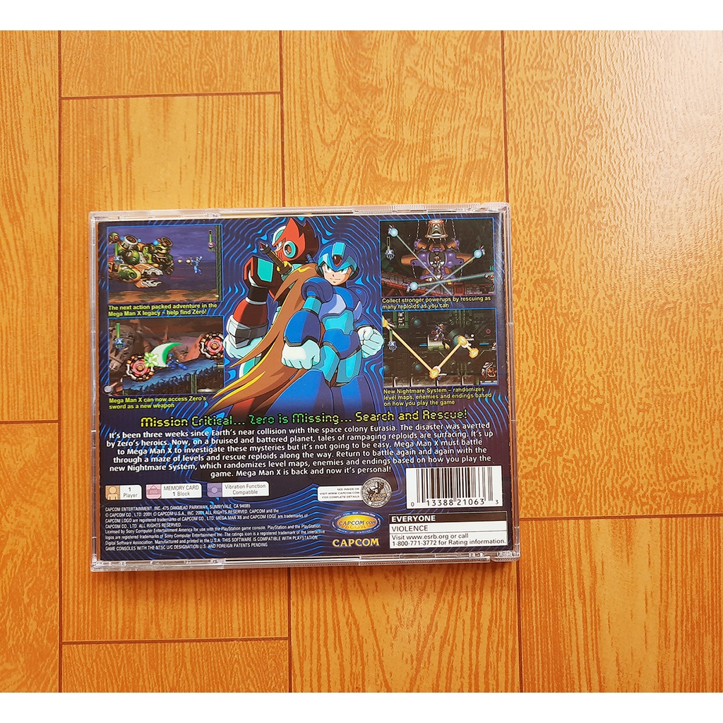 Game ps1 Megaman x6 no brand