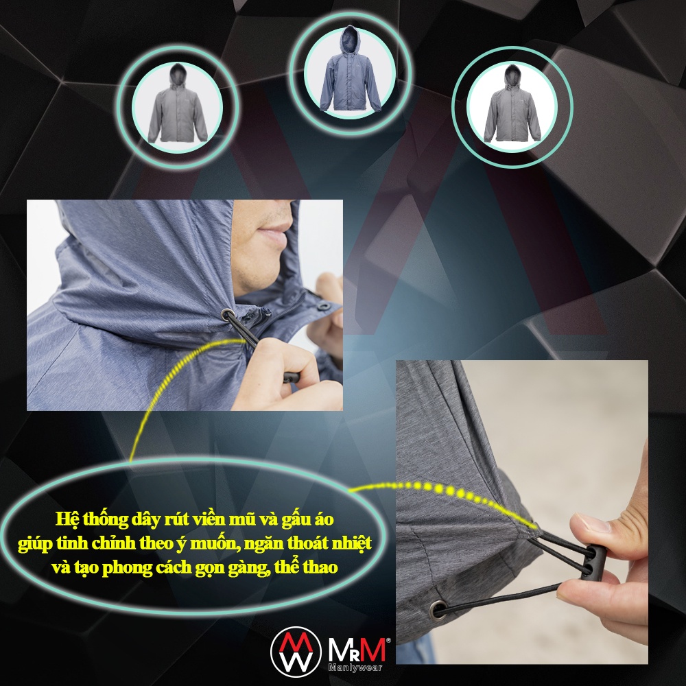 Áo khoác gió nam giữ nhiệt chống nước cản gió cản bụi hiệu quả MRM Manlywear