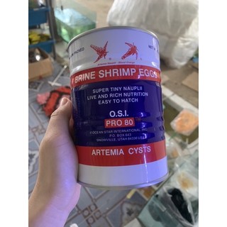LON ARTEMIA MỸ OSI  PRO 80 đáy vàng 425gram, tỷ lệ nở 90% thức ăn cho cá con mới nở