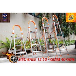 Thang nhôm ghế bậc xếp - gấp gọn - tiện dụng cao cấp - tiện ích