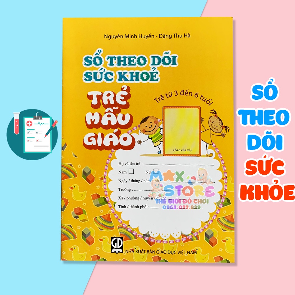 COMBO 10C-50C Học Liệu Theo Dõi Sức Khoẻ Trẻ Mầm Non Theo Khối Nhà Trẻ Và Mẫu Giáo