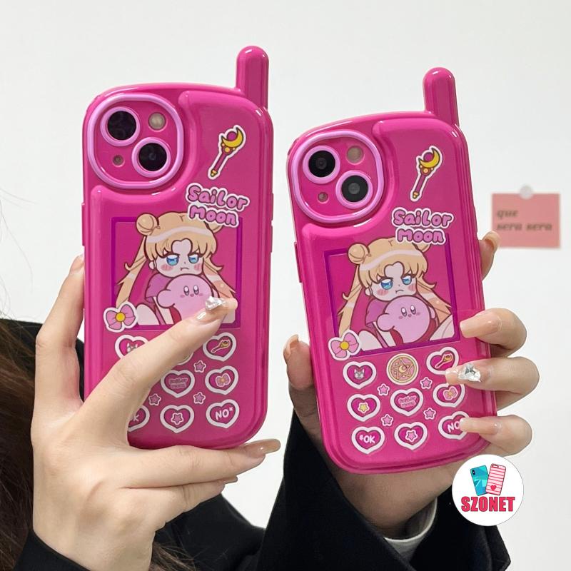 Ốp Điện Thoại Chống Rơi Họa Tiết Thủy Thủ Mặt Trăng Cho iPhone 14 13 12 11 Pro Max Plus X XR XS Max