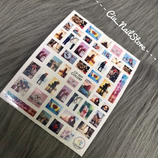 Sticker & Decal dán móng tay chủ đề tinh yêu