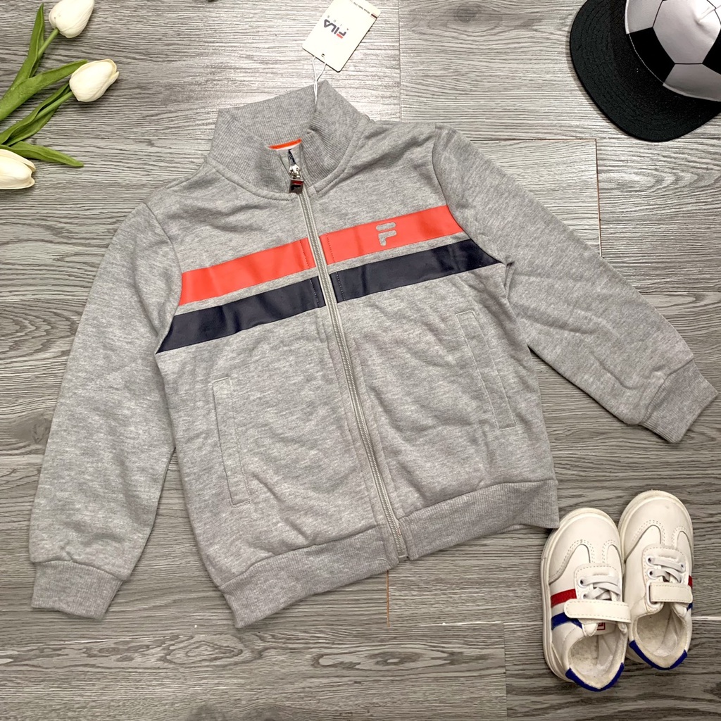 Áo khoác nỉ da cá bé Trai xuất dư VNXK dáng thể thao khỏe đẹp - Minkids