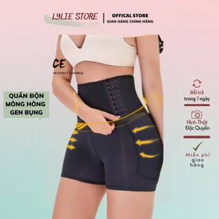 Quần độn mông hông và gen bụng chất thun lạnh có đai giảm mỡ LYLIE1658