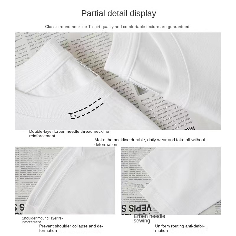 Áo Thun Cotton Tay Dài Cổ Tròn Dáng Rộng Màu Sắc Trơn Thời Trang Mùa Thu Cho Nam Và Nữ 220g