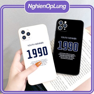 Ốp iphone ốp lưng iphone viền vuông Năm sinh Youth Winner 1990 dành cho ip6 đến ip14promax Nghienoplung - li041