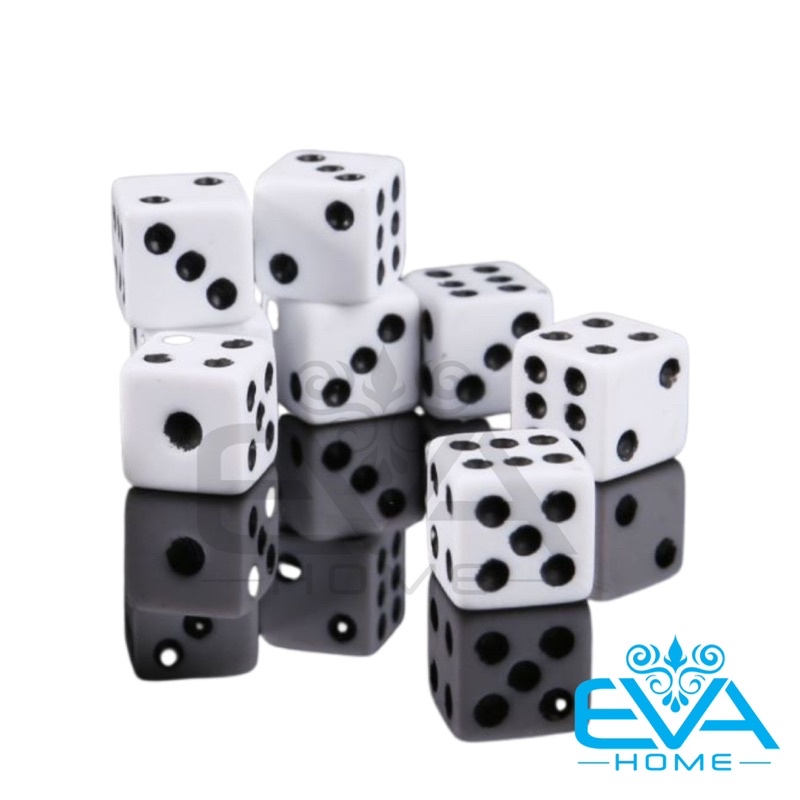 Bộ 5 Viên Xúc Xắc Lắc Xí Ngầu Cạnh Vuông Size 8mm