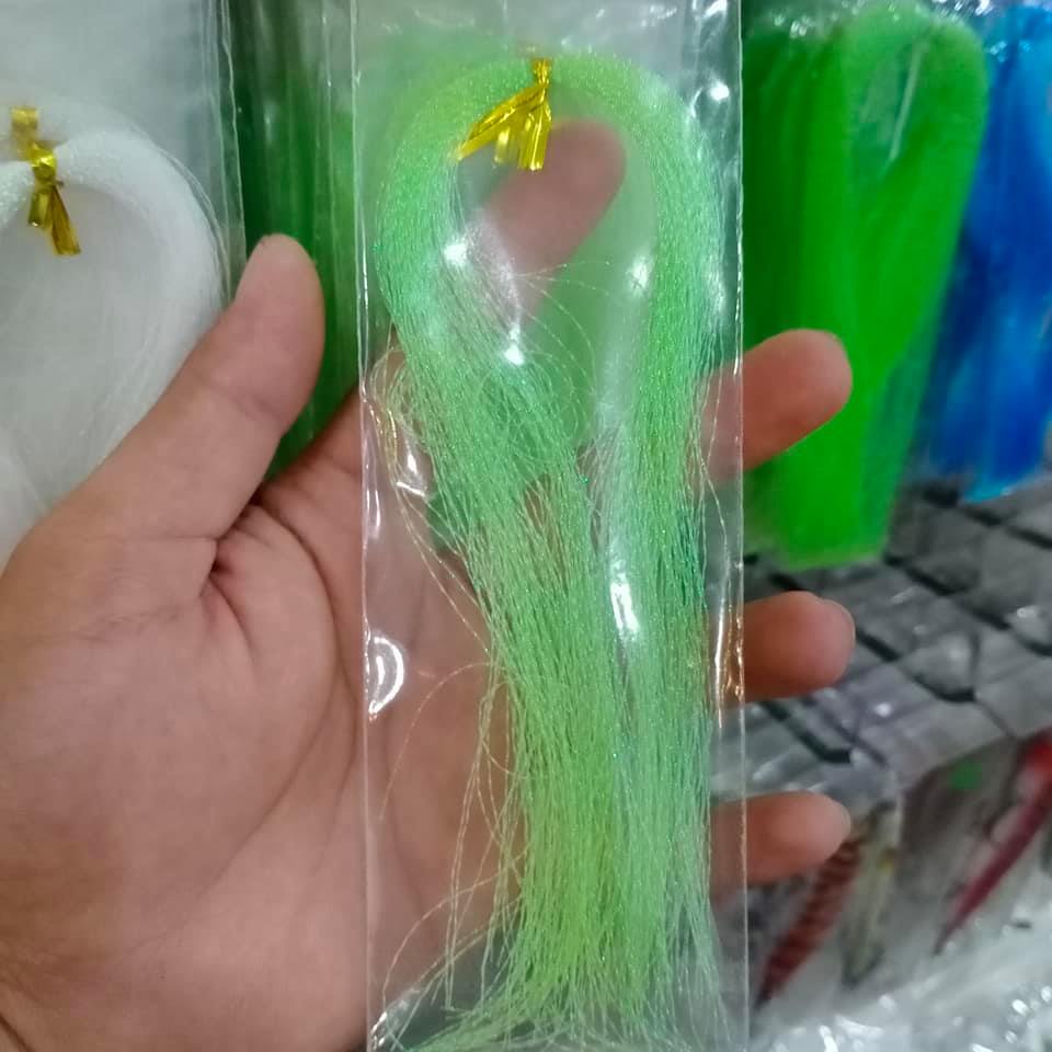 Lông kim tuyến dạ quang, làm lưỡi jig, làm lưỡi câu dắt, câu nhán