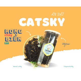 Rong biển cháy tỏi catsky 200g