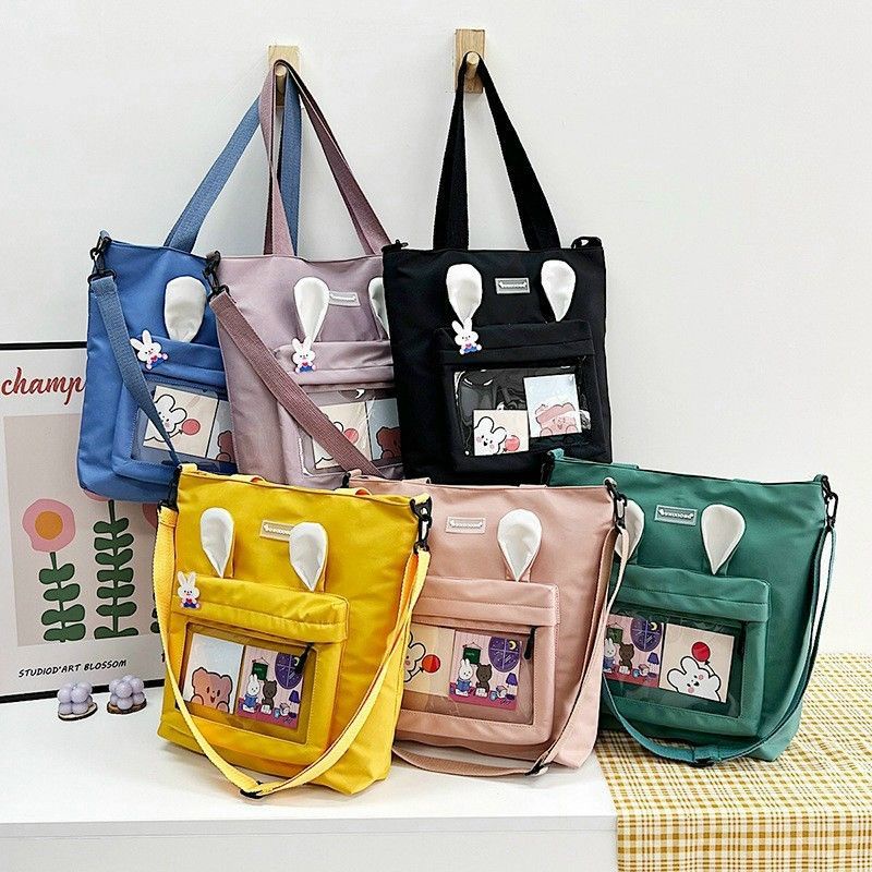 Túi tote vải bố - túi đeo chéo, đeo vai phong cách Hàn Quốc